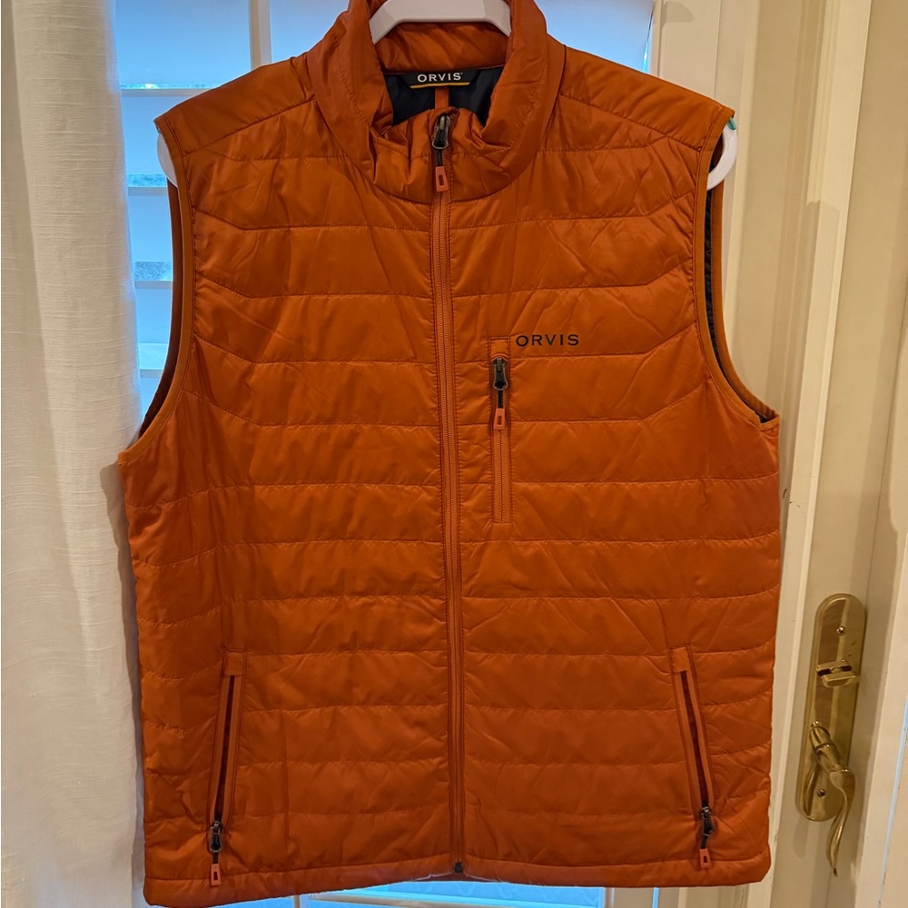 Orvis Men's Vibrant Orange Quilted Vest